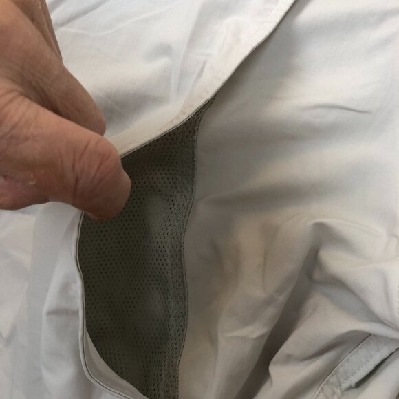 Eddie Bauer Men Shirt Large Short Sleeve Button Up Fishing Outdoors Beige Casual - Picture 7 of 10